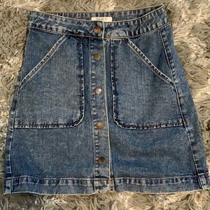 Forever 21 Jean button up skirt